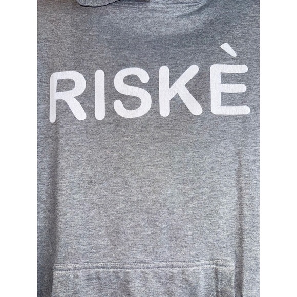 Riskè International Other - Riskè Chances Make Champions Hoodie Heather Gray Graphic Sweatshirt Unisex Large